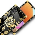 thumbnail image 4 of FKBRCL4U Compatible with Samsung Galaxy A32 4G Case, Shine Gold Rose Luxury Golden Decoration for Girl Women Soft TPU Shockproof Protective Hard PC Back, 4 of 7