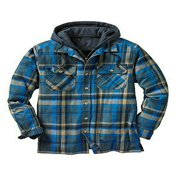 Flannel jacket with hoodie best sale