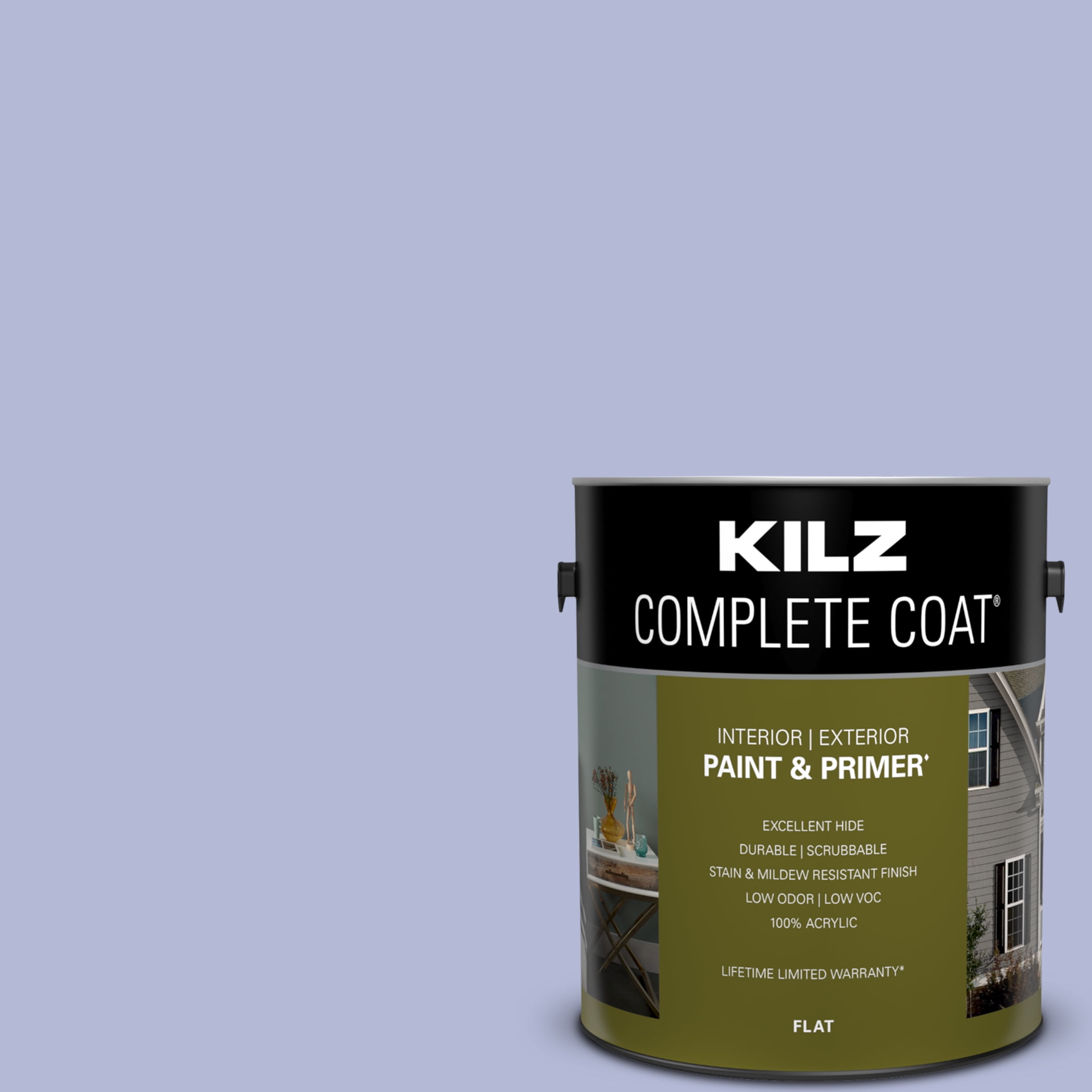 Periwinkle Bloom, KILZ Complete Coat Interior/Exterior Paint & Primer, 1 Gallon #RB170-02