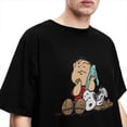 thumbnail image 5 of Camiseta de verano de Peanuts, Charlie Brown y Snoopy, camisetas de dibujos animados, ropa de calle, camisetas de algodón para hombre, camisetas de manga corta con estampado, 5 of 5