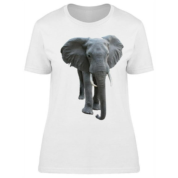 Elephant Looking Delightful T-Shirt Women -Image by Shutterstock, Female Small