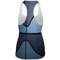 thumbnail image 2 of Championship Basketball Navy & Light Blue All Over Womens Work Out Tank Top, 2 of 2