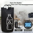 thumbnail image 2 of Extra Large Capacity Foldable Recycling Bin For Home, Cylindrical Open-Top Design With Aluminum Handles, Multi-Purpose Storage Basket For Bottles Space Saving, 2 of 7