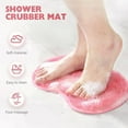 thumbnail image 2 of AWINQQY Shower Foot Scrubber Mat with Non-Slip Suction Cups, Foot Back Cleaning Pad, Back Bath Wash Pad, Foot Mat (Light Gray), 2 of 7