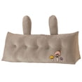 thumbnail image 3 of BKER Reading Pillow Soft Bed Pillow Cushion Support For Head And Back Comfortable Long Bolster Pillow With Ears Design For Sofa And Bed, 3 of 5