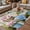 Green Blue, variant on Spring Daisy Outdoor Rug for Patio/Deck/Porch, Non-Slip Large Area Rug 5 x 7 Ft, Flowers Farmhouse Leaves Floral Pots Countryside Indoor Outdoor Rugs Washable Area Rugs, Camping Rug Carpet Runner