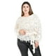 thumbnail image 1 of Blusa con diseño texturizado Roman Fashion / Tallas Extras, 5105 (Blanco) blanco 42, 1 of 6