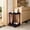 Black, variant on Rolling Mobile Side Table, Storage Carts, Plastic Material, Multi-Purpose Use, Bedside Table, Sofa Side Table, Coffee Bar Organizer, Rolling Casters with Locking Brakes Pink