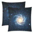 thumbnail image 1 of BOSDECO Housses de Coussin Galaxie Impression Recto-Verso 18x18 Pouces, Ensemble de 2, 1 of 2