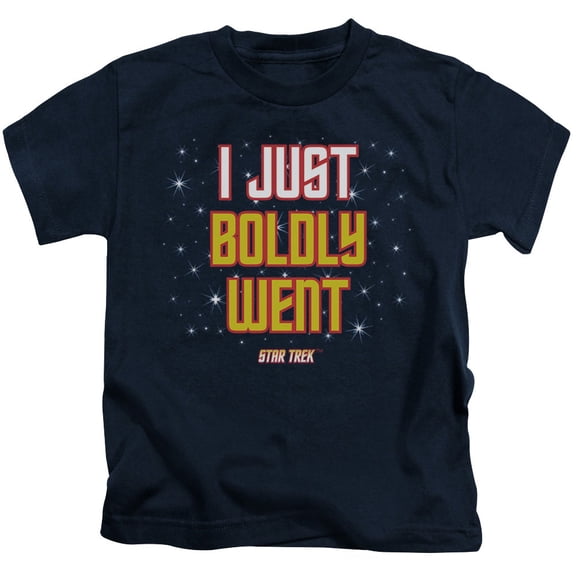 Star Trek Boldly Went Youth 18/1 T-Shirt Navy
