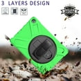 thumbnail image 6 of Dteck Case For Amazon Fire HD8 10th Generation / Fire HD 8 Plus 2020 Tablet, Heavy Duty Three Layer Rugged Hybrid Shockproof Case with 360 Rotating Stand / Hand Strap, Green, 6 of 7
