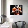 thumbnail image 3 of COMIO  Peyton Manning Poster Football Art Canvas Poster Wall Art Decor Print Picture Paintings for Living Room Bedroom Decoration, 3 of 4