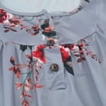 thumbnail image 4 of T-shirt Imprimé Femmes Été Col Rond Femmes Chemisier à Manches Courtes Haut en Vrac, Gris, S, 4 of 8