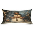 thumbnail image 7 of Plush Pillow Cases Standard Size Ultra Soft Warm Pillowcases with Zipper Winter Snowman 20"x26", 7 of 7