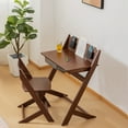 thumbnail image 2 of BALANBO Bamboo Adjustable Height Kids Desk and Chair Set,Reading Homework Drawing Table Computer Station Children School Study Desk Multi Function Desk,Writing Table w/Storage Drawer (Walnut Color), 2 of 7