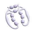 thumbnail image 2 of Leg Roller Leg Massager Roller Circular Leg Clamp Roller Circular Leg Clamp Muscle Roller Manual Massage Roller with 9 Wheels Clamp Leg Massager Multifunctional Ring Roller for Indoor Sports Yoga, 2 of 6