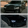thumbnail image 3 of Spec-D Tuning Jet Black Dual LED Tube Projector Headlights Compatible with 2011-2014 Dodge Charger, Left + Right Pair Headlamps Assembly, 3 of 7