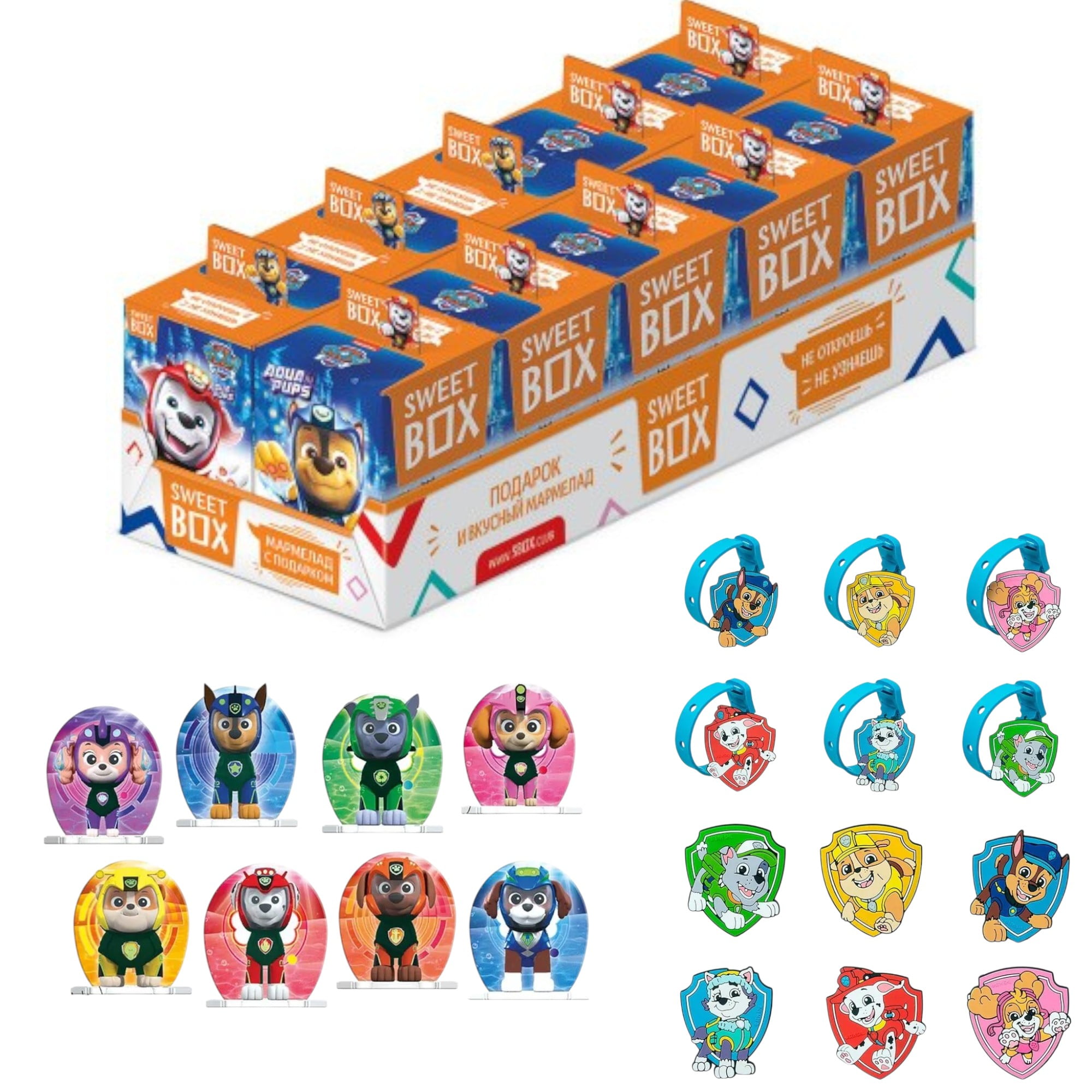 PAW PAYROL - Aqua Pups *SWEETBOX* MARMALADE W/Gift 10g/each, from