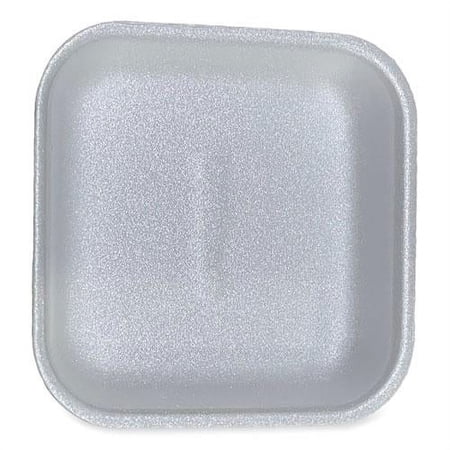 GEN Meat Trays, #1, 5.38 x 5.38 x 1.07, White, Foam, 500/Carton 1WH