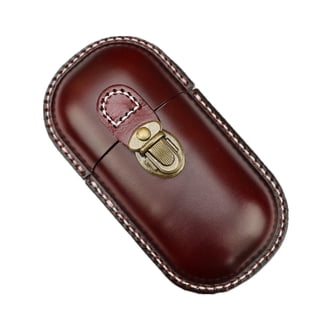 Cowhide Leather Eyeglass Case Travel Anti-Crush Storage Box Fanyixuan Leather Glasses Case Cowhide Vintage Men And Women  main image 2