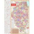 thumbnail image 1 of Universal Map 26823 Illinois Wall Map - Panneau Arrière, 1 of 1