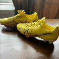 thumbnail image 1 of NIKE Nike Bright Yellow Air Zoom Soccer Cleats, 1 of 2
