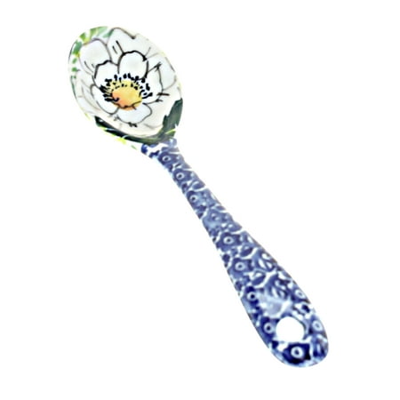 

Blue Rose Polish Pottery Queen s Garden Sugar Spoon