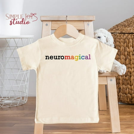 Bella Canvas NeuroMagical Toddler Shirt Colorful Rainbow Lettering Unique Toddler Apparel Fun and Vibrant Kids Tee Bright Children s Shirt (SK-AUT1) Bella Canvas NeuroMagical Toddler Shirt Colorful Rainbow Lettering Unique Toddler Apparel Fun and Vibrant Kids Tee Bright Children s Shirt (SK-AUT1)
