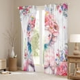 thumbnail image 3 of Castle Fairy Boys Girls Cartoon Floral Sheep Black Out Curtains,Kawaii Farmhouse Animal Curtains Pack of 2 (42x63 Each),Chic Flowers Blossoms Bedroom Curtains,Ultra Soft Home Decor, 3 of 6