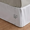 thumbnail image 4 of Sleep Zone Pleated Bed Skirts Full Size, 15 inch Tailored Drop Easy Fit Bedskirt, Anti-Static, Fade Resistant (Full, White), 4 of 7