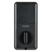 Brinks Electronic Keypad Single Cylinder Deadbolt Lock with Pro-Guard, Satin Nickel Finish