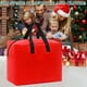 thumbnail image 4 of Bolsa de Almacenamiento para Árbol de Navidad con Carretes de Cartón, Caja Organizadora de Decoración Navideña de 42X38X27Cm, Bolsa de Plástico Roja para Transportar y Almacenar Luces y Adornos, 4 of 6