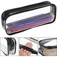 thumbnail image 4 of 6Pcs Clear Makeup Bag,Bexikou Black Waterproof Cosmetic Bag,Small Toiletry Bag,Portable Makeup Pouch with Zipper, Portable Pouch Travel Organizer Pouch for Women Girls, 4 of 7