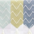 thumbnail image 4 of Fennco Styles Contemporary Chevron Tassel Cotton Blend 14 x 71 Inch Table Runner â€“ Woven Table Runner for Indoor Party, Family Gathering, Beach House and Home D?cor, 4 of 4