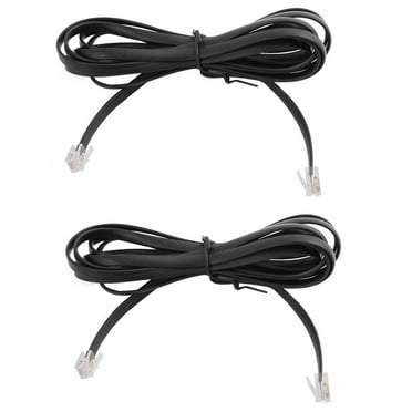 Unique Bargains RJ12 to RJ12 6P6C Cable 8.5Ft Male to Male Telephone Flat Extension Cord