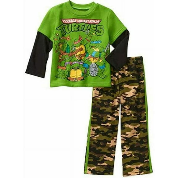 Nickelodeon Teenage Mutant Ninja Turtles Long Sleeve Shirt Pants Outfit Set Boy Size 5T