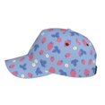 thumbnail image 5 of Naloa Original Classic Low Profile Hat Men Women Baseball Cap Dad Hat Adjustable Unconstructed Strawberry And Flowers Print Cap, 5 of 9