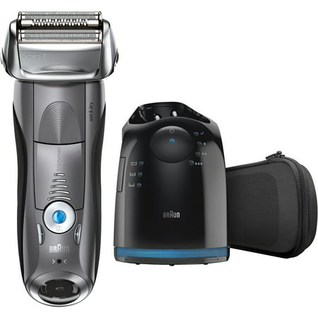 Braun Series 7 7865cc Men's Electric Foil Shaver, Wet and Dry Razor with Clean & Charge (Best Close Shave Electric Razor)