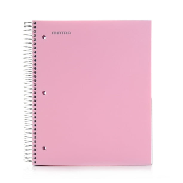 Mintra Office Durable Spiral Notebooks, 5 Subject 200 Sheets,(Spring