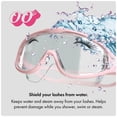 thumbnail image 4 of Gafas protectoras para pestañas guardaroos rosa impermeables y antivaho, 4 of 7