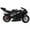 Black, variant on solautey Mini Motorcycle Strong Power Pocket Gas Motorbike for Teens, 2-Stroke 49cc Dual Headlights Rubber Handlebar
