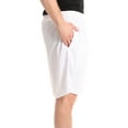 thumbnail image 2 of At The Buzzer Mens Athletic Shorts 77927-WHT-XXXL (XX-Large, White), 2 of 3