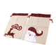 thumbnail image 4 of Uadme, 2 Uds., Bolsas De Regalo De Arpillera De Navidad con Cordón, Patrón De Alce Y Papá Noel, Bolsa Reutilizable para Aperitivos Y Dulces, 4 of 5