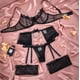 thumbnail image 5 of Conjunto de lencería íntima para mujer, ropa interior, sujetador con aros y bragas, Liga de encaje, 2024, 5 of 5