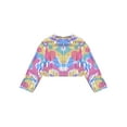 thumbnail image 4 of iiniim Kids Girls Boys Shinny Long Sleeve Dance Crop Tops Sequin Athletic Shirts Tee Dancewear, 4 of 7