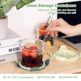 thumbnail image 2 of 4 Pcs Glass Meal Prep Containers, Leak-proof Storage Containers with Airtight Lids, Heat-resistant Round Glass Soup Bowls for Leftover, Fruit, Microwave & Freezer Safe, 2 of 5