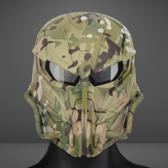 Máscara protectora ajustable Airsoft Paintball Máscaras Nylon Halloween Cosplay Props JShteea El nuevo