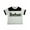 white black, variant on Dogwood Clothing - Baby Boys Short Sleeved Tee 12120-12Months (white black)