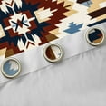 thumbnail image 4 of Manfei Boys Girls Bohemian Aztec Blackout Curtains Set of 2 (52x84 Each),Exotic Style Window Curtains,Black Brown Blue Curtains and Drapes,Microfiber Bedroom Decor, 4 of 6