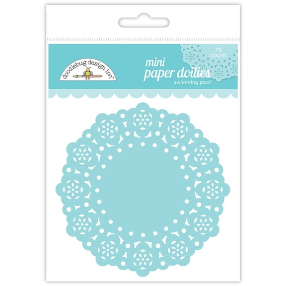 Doodlebug Mini Doilies 3" 75/Pkg-Swimming Pool